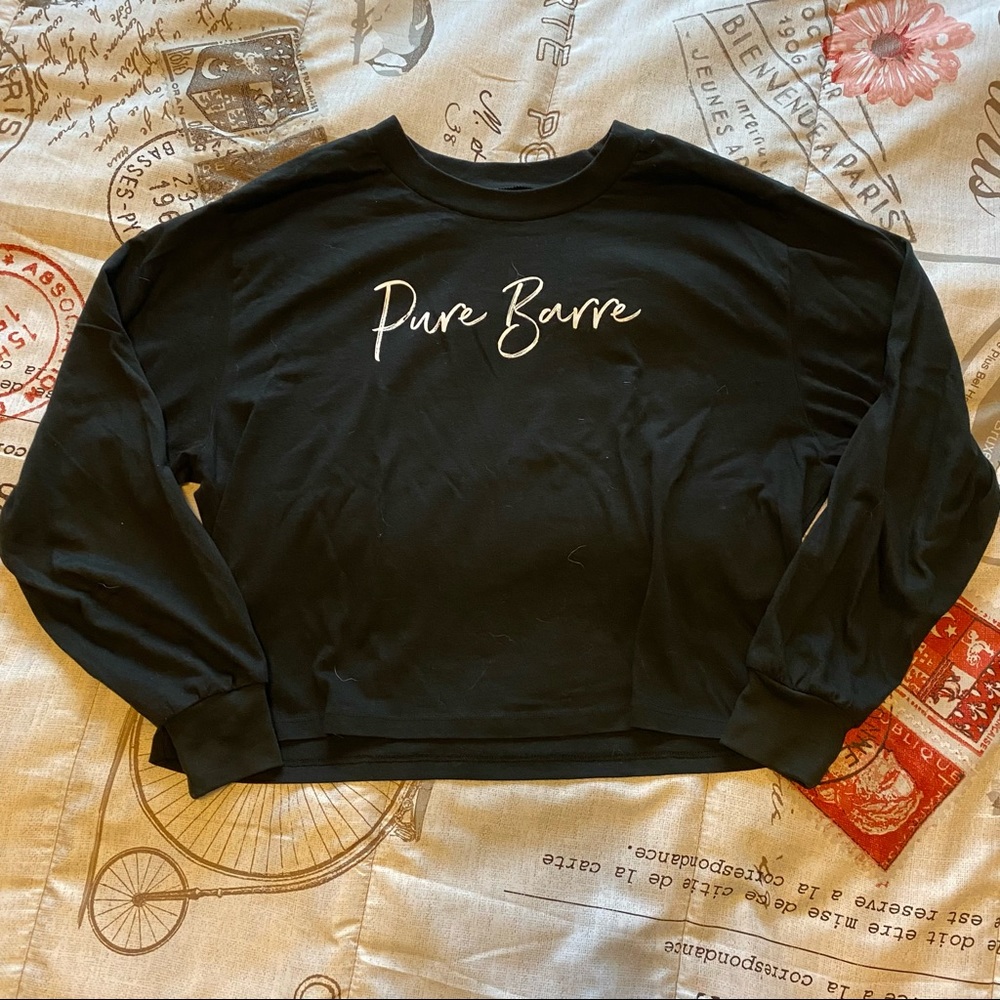 Cropped Pure Barre LS Tshirt